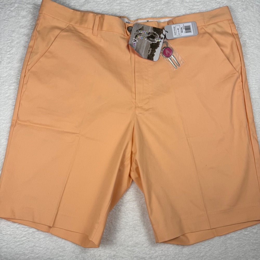 Royal Awesome Golf Shorts‎ Flat Front Peach Casual Golfing Shorts 42